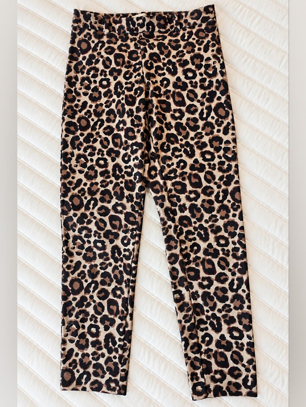 H&M  Leopard Print Leggings - Beige, Brown, Black